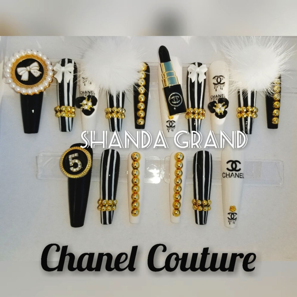 Lux Press-On Nails(XL BALLERINA SHAPE)